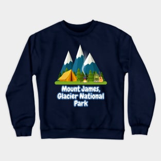 Mount James, Glacier National Park Crewneck Sweatshirt